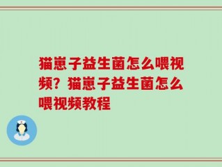 猫崽子益生菌怎么喂视频？猫崽子益生菌怎么喂视频教程