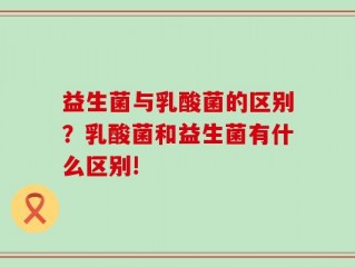 益生菌与乳酸菌的区别？乳酸菌和益生菌有什么区别!