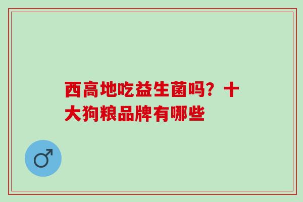 西高地吃益生菌吗?十大狗粮品牌有哪些 西高地吃益生菌吗?十大狗粮品牌有哪些