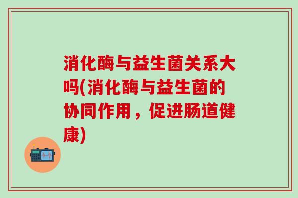 消化酶与益生菌关系大吗(消化酶与益生菌的协同作用,促进肠道健康) 消化酶与益生菌关系大吗(消化酶与益生菌的协同作用,促进肠道健康)