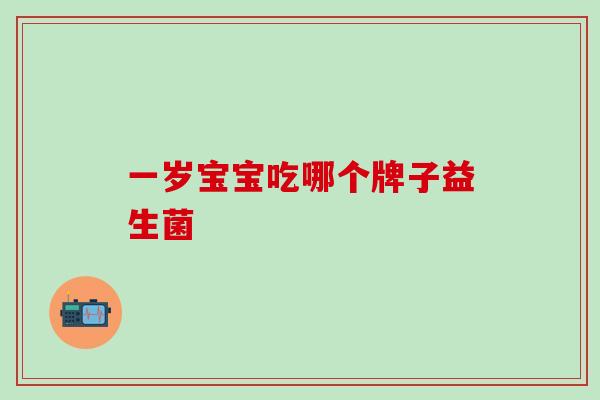 一岁宝宝吃哪个牌子益生菌